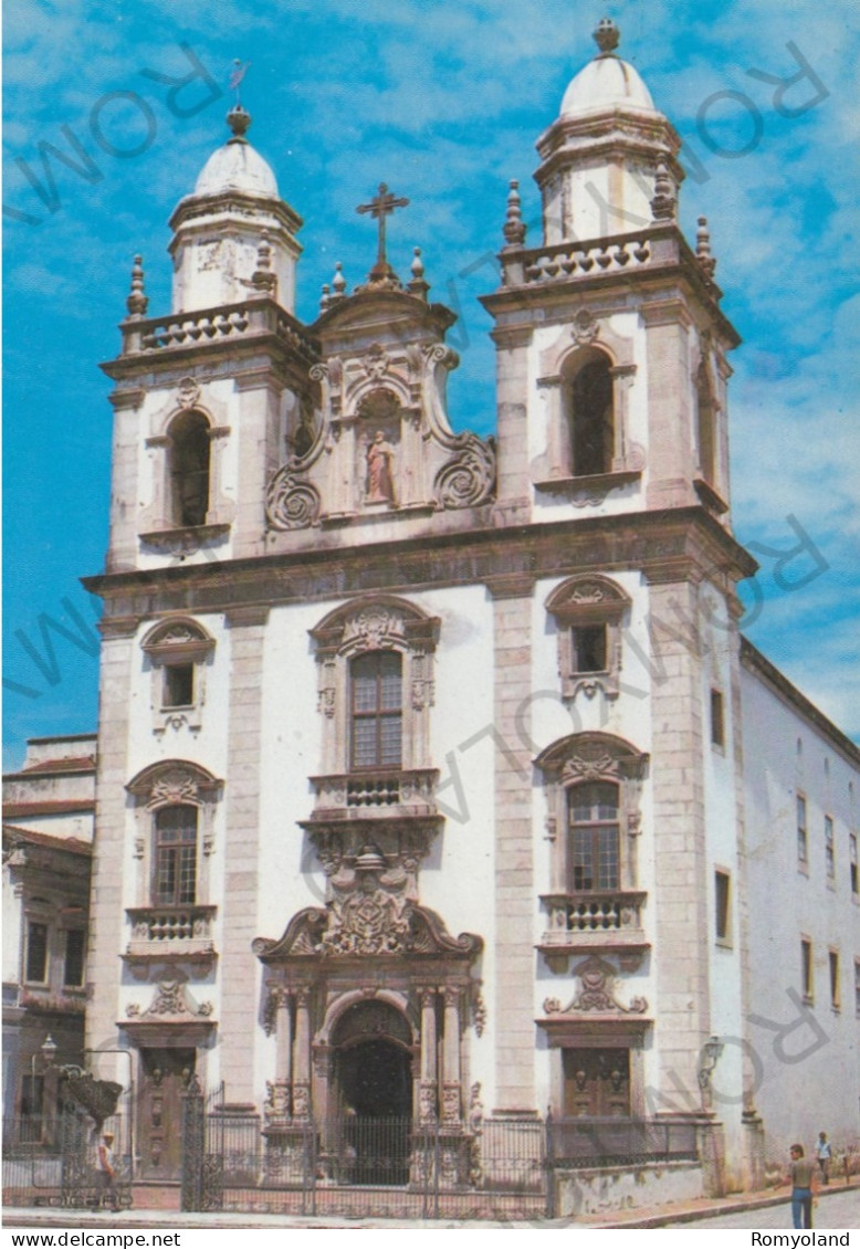CARTOLINA  RECIFE,BRASILE-IGREJA DE SAO PEDRO-VIAGGIATA 1983 - Recife