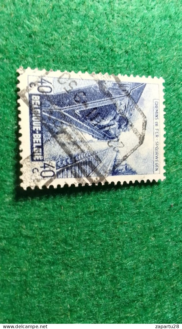 BELÇİKA-   DEMİRYOLU PAKET  POSTASI --1952-87-  40 C   DAMGALI - Used