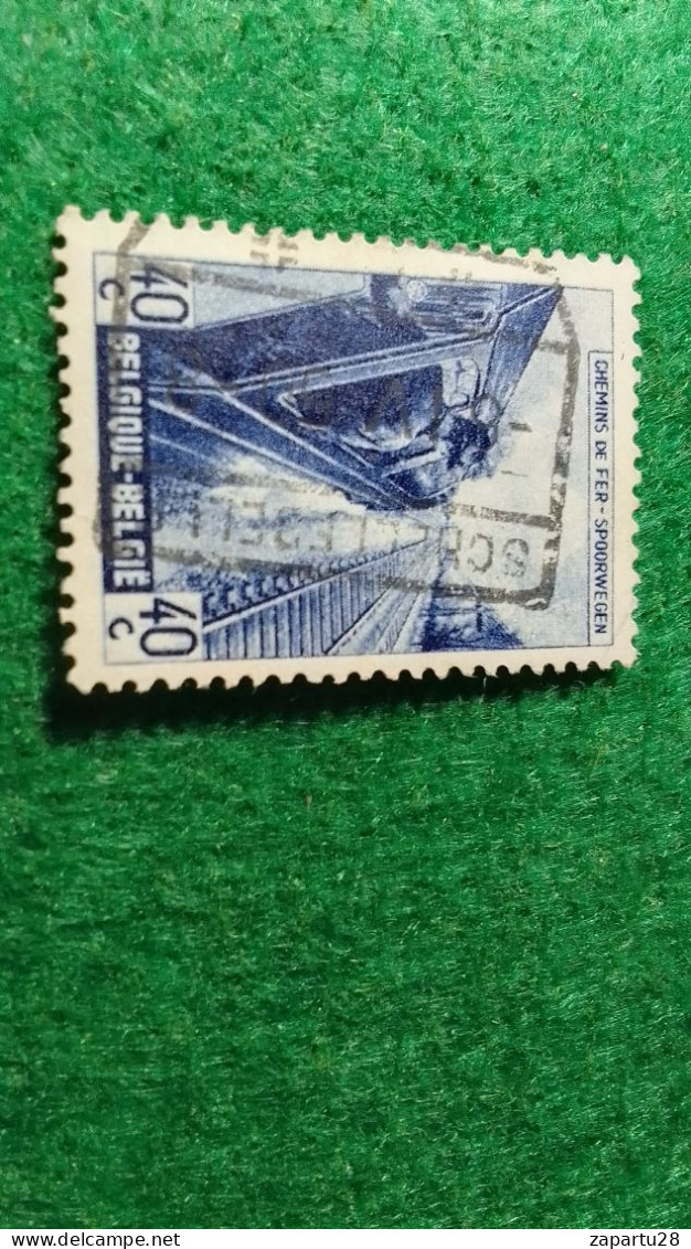 BELÇİKA-   DEMİRYOLU PAKET  POSTASI --1952-87-  40 C   DAMGALI - Used