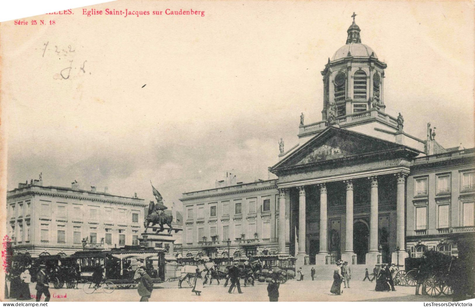 BELGIQUE - Bruxelles - Eglise Saint-Jacques Sur Caudenberg - Carte Postale Ancienne - Monumenti, Edifici