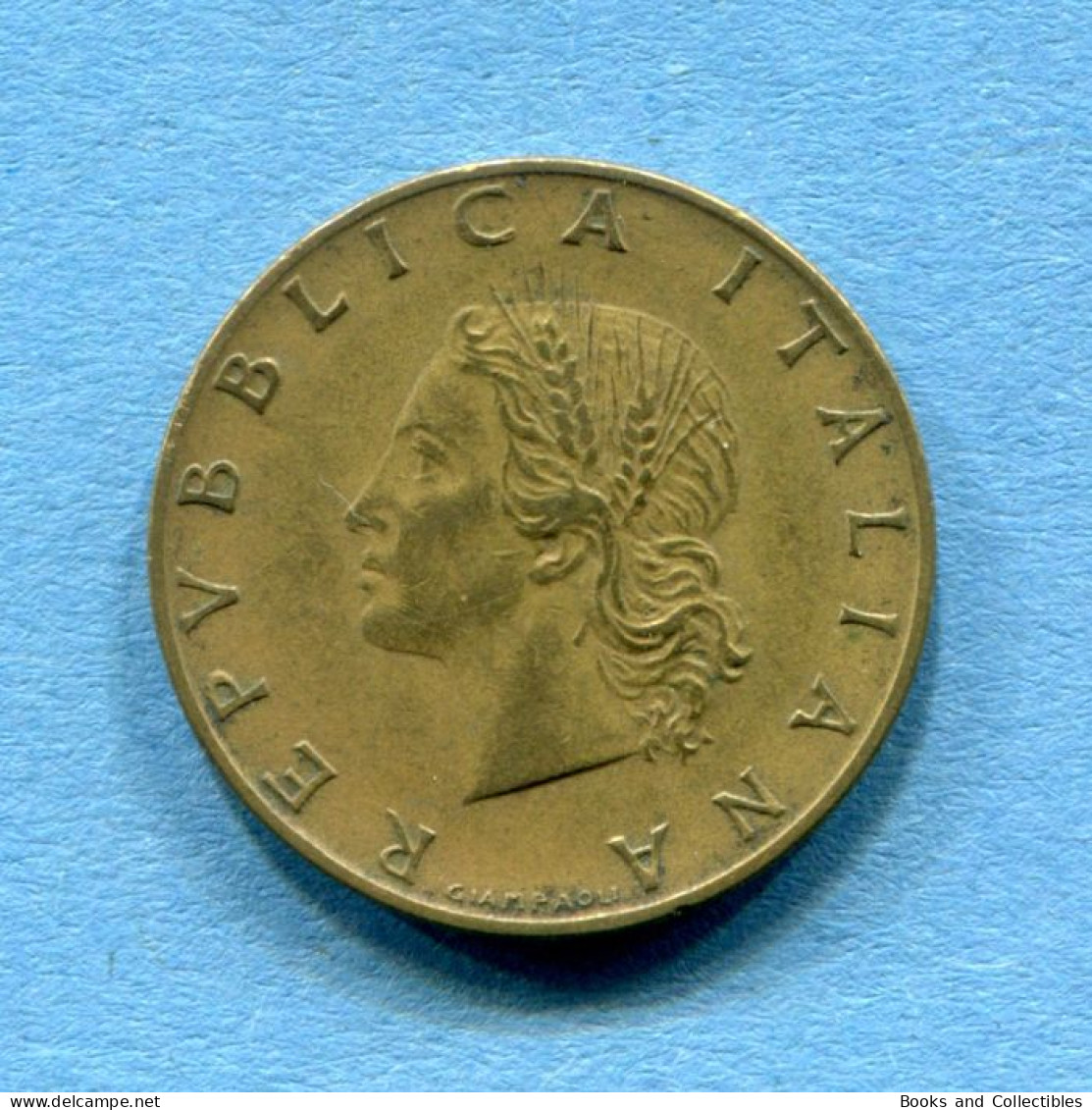 ITALIA - 20 Lire 1957 - VARIANTE ('7' Con Grazie) - Diam: 21,25 Mm, KM# 97.1 * Rif. 0029 - 20 Liras