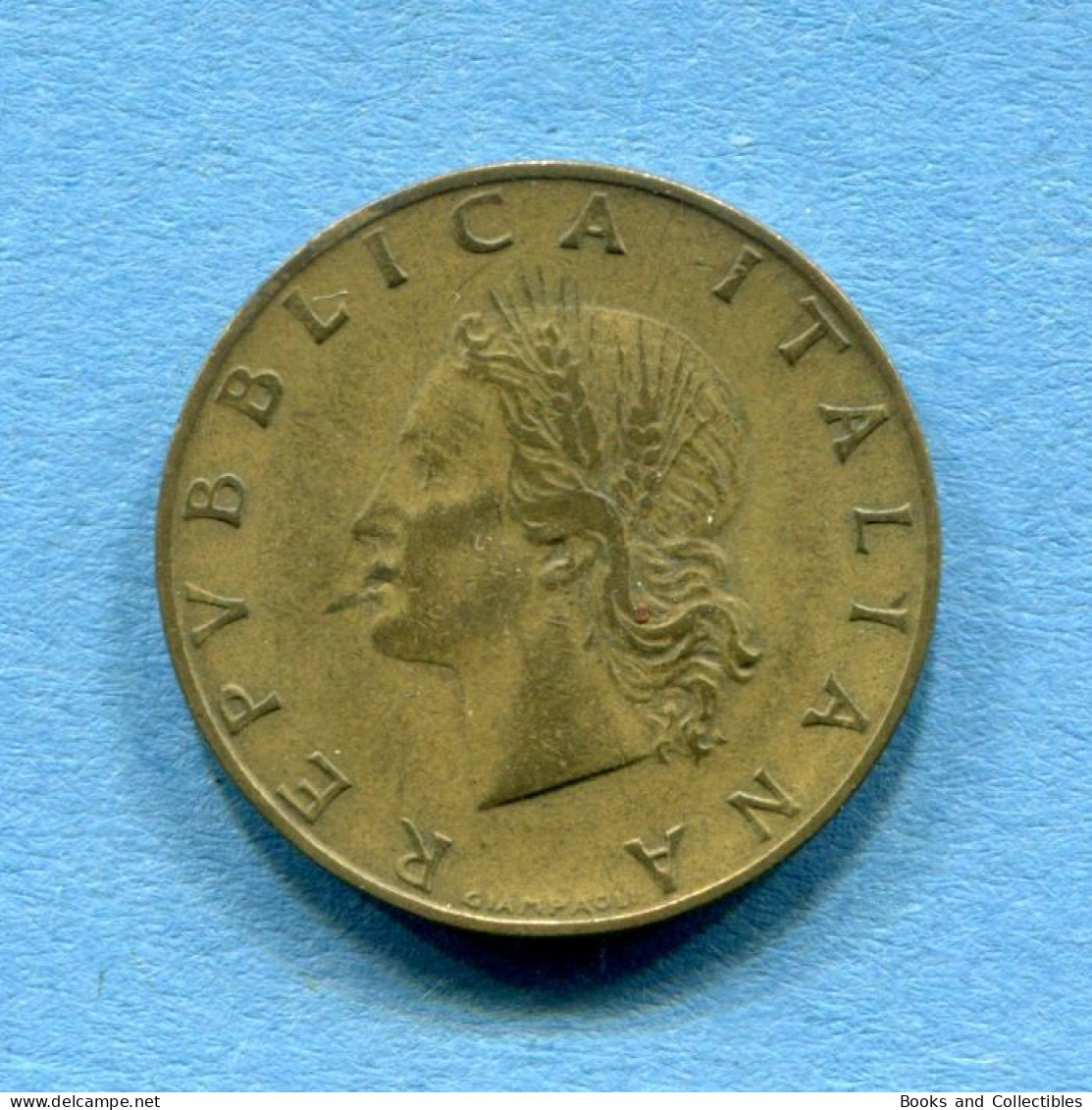 ITALIA - 20 Lire 1957 - VARIANTE ('7' Con Grazie) - Diam: 21,25 Mm, KM# 97.1 * Rif. 0036 - 20 Liras