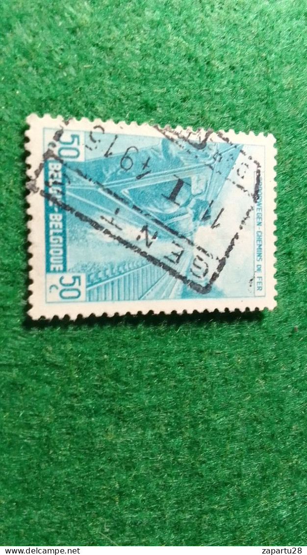 BELÇİKA-   DEMİRYOLU PAKET  POSTASI --1952-87-  50  C   DAMGALI - Used
