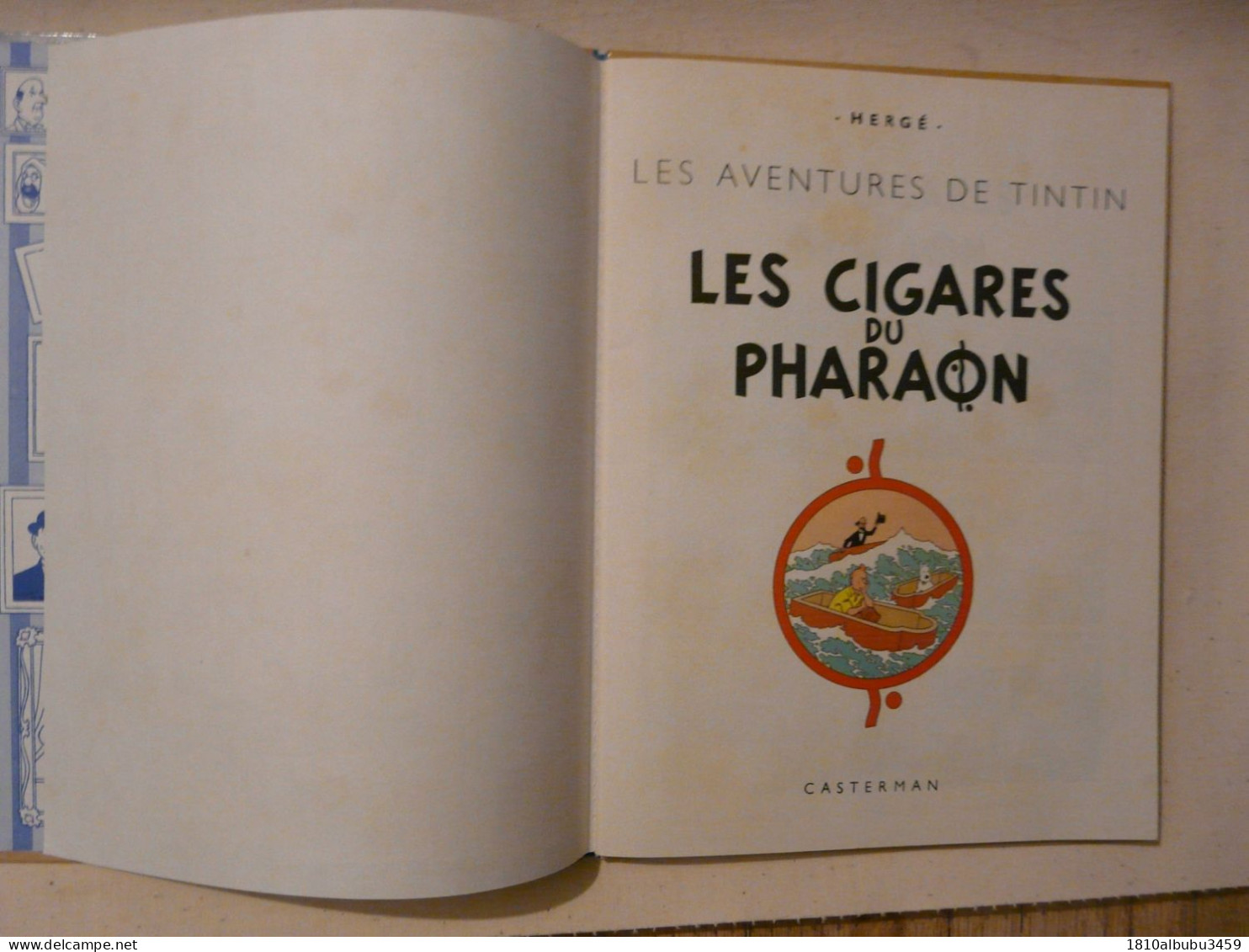 LES AVENTURES DE TINTIN - LES CIGARES DU PHARAON Par HERGE 1966 - Hergé