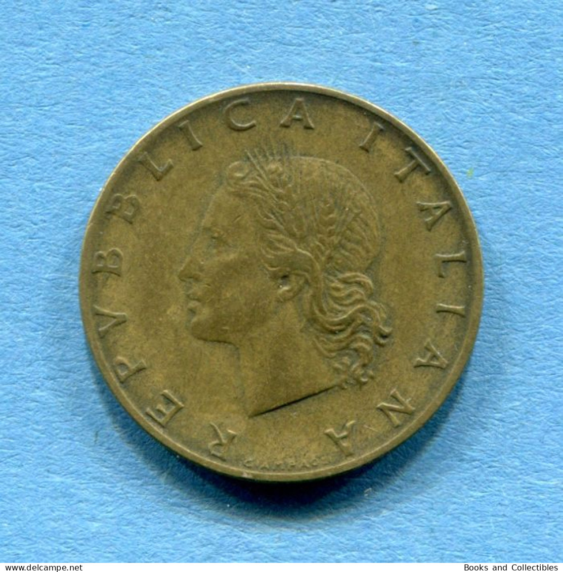 ITALIA - 20 Lire 1957 - VARIANTE ('7' Con Grazie) - Diam: 21,25 Mm, KM# 97.1 * Rif. 0088 - 20 Liras