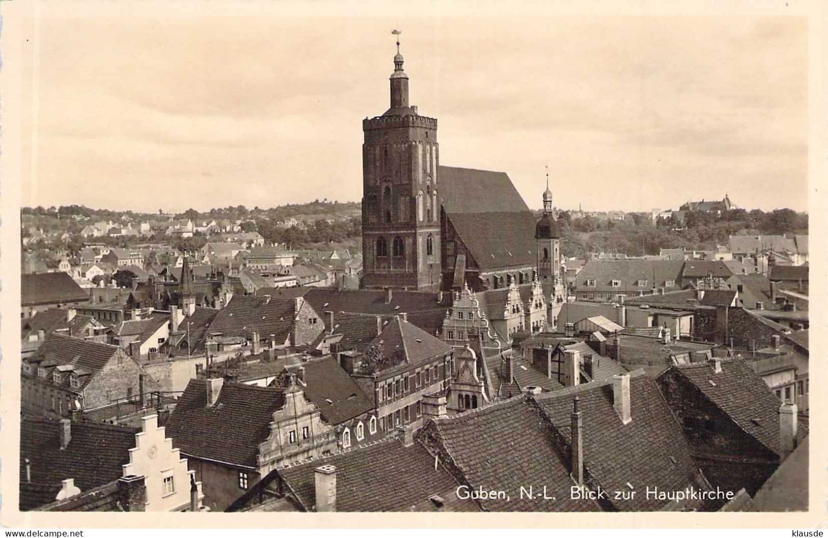 Guben - Blick Zur Hauptkirche - Guben