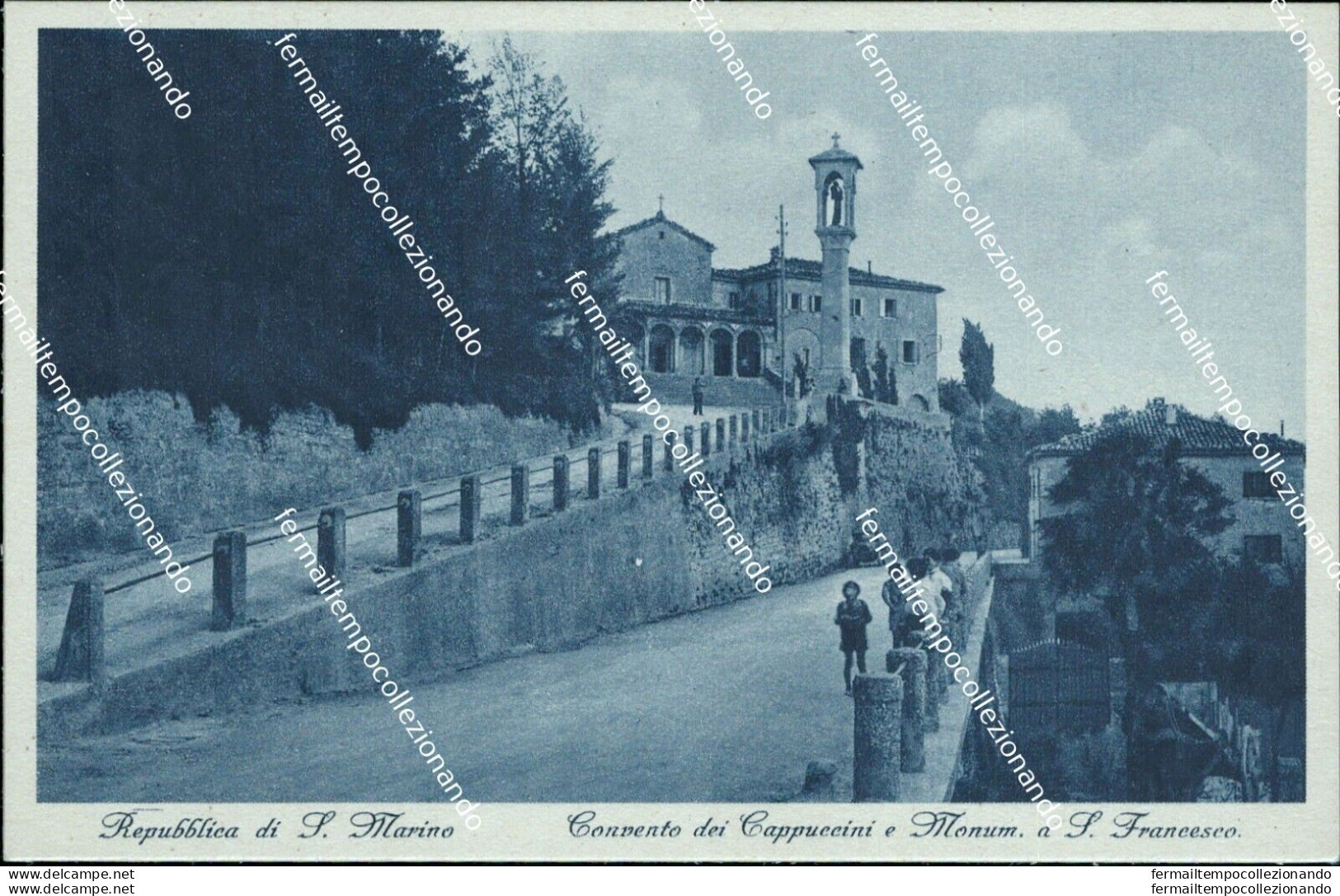 Ba9 Cartolina Repubblica Di San Marino Convento Dei Capuccini - Saint-Marin