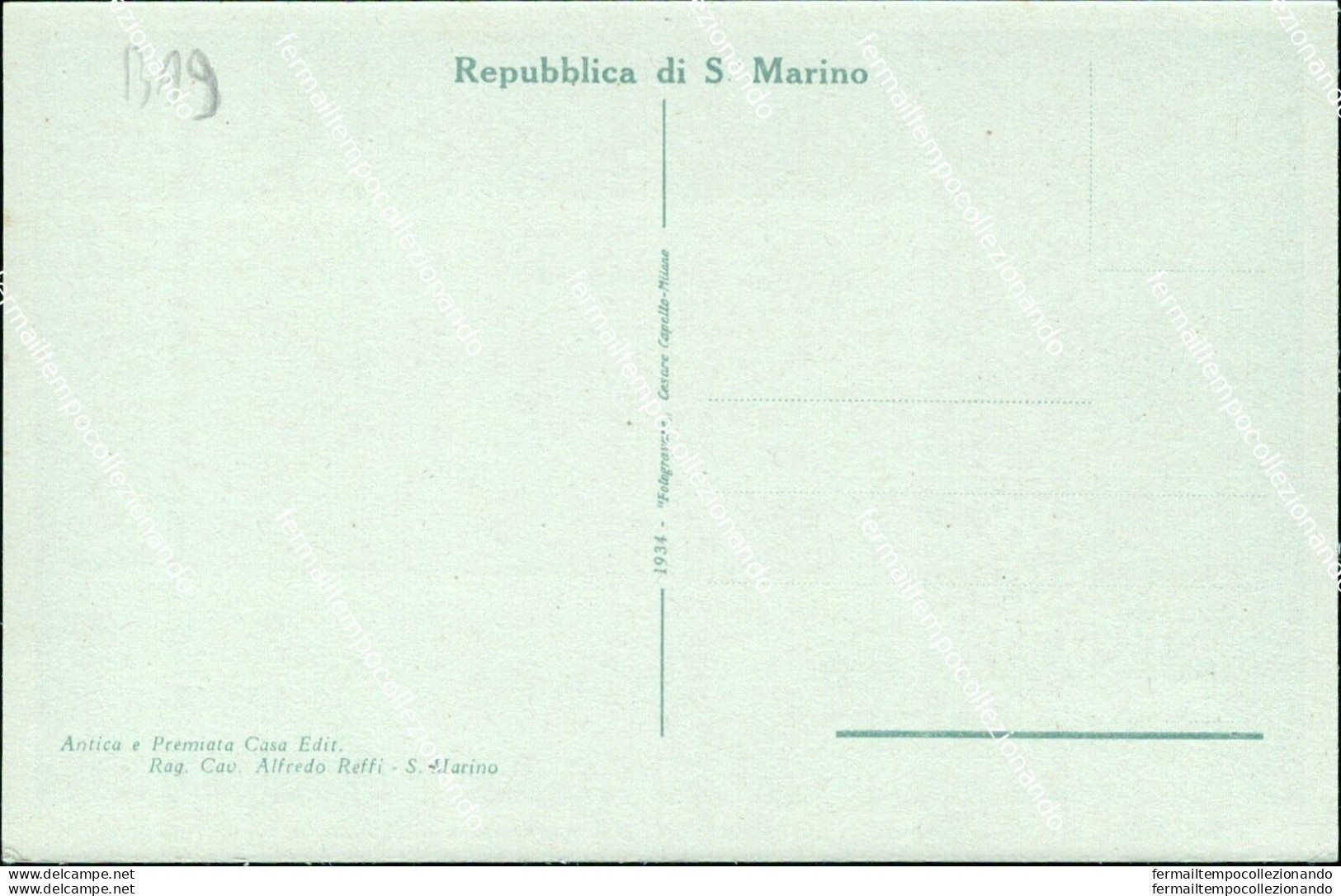Ba9 Cartolina Repubblica Di San Marino Convento Dei Capuccini - Saint-Marin