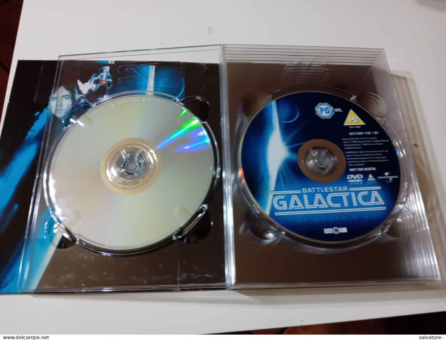 COVER CON 7 DVD BATTLESTAR GALACTICA - Ciencia Ficción Y Fantasía