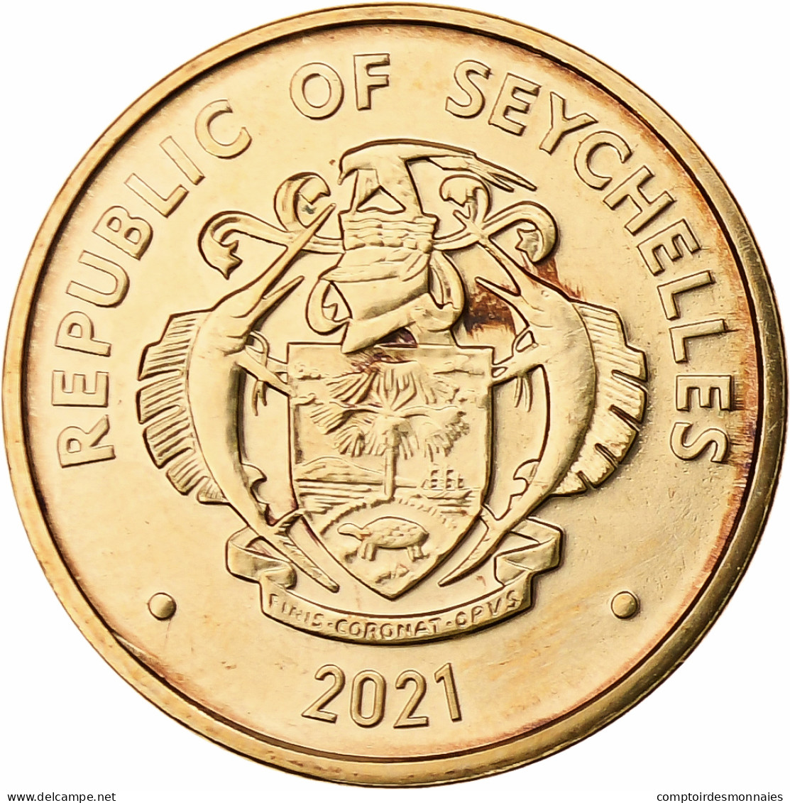 Seychelles, 5 Cents, 2021, Bronze Plated Steel, SPL - Seychelles