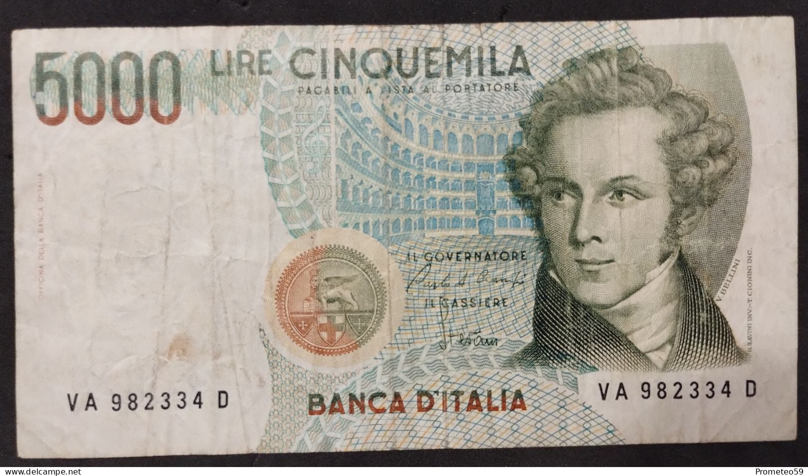 Italia – Billete Banknote De 5.000 Liras – 1985 - 5000 Lire