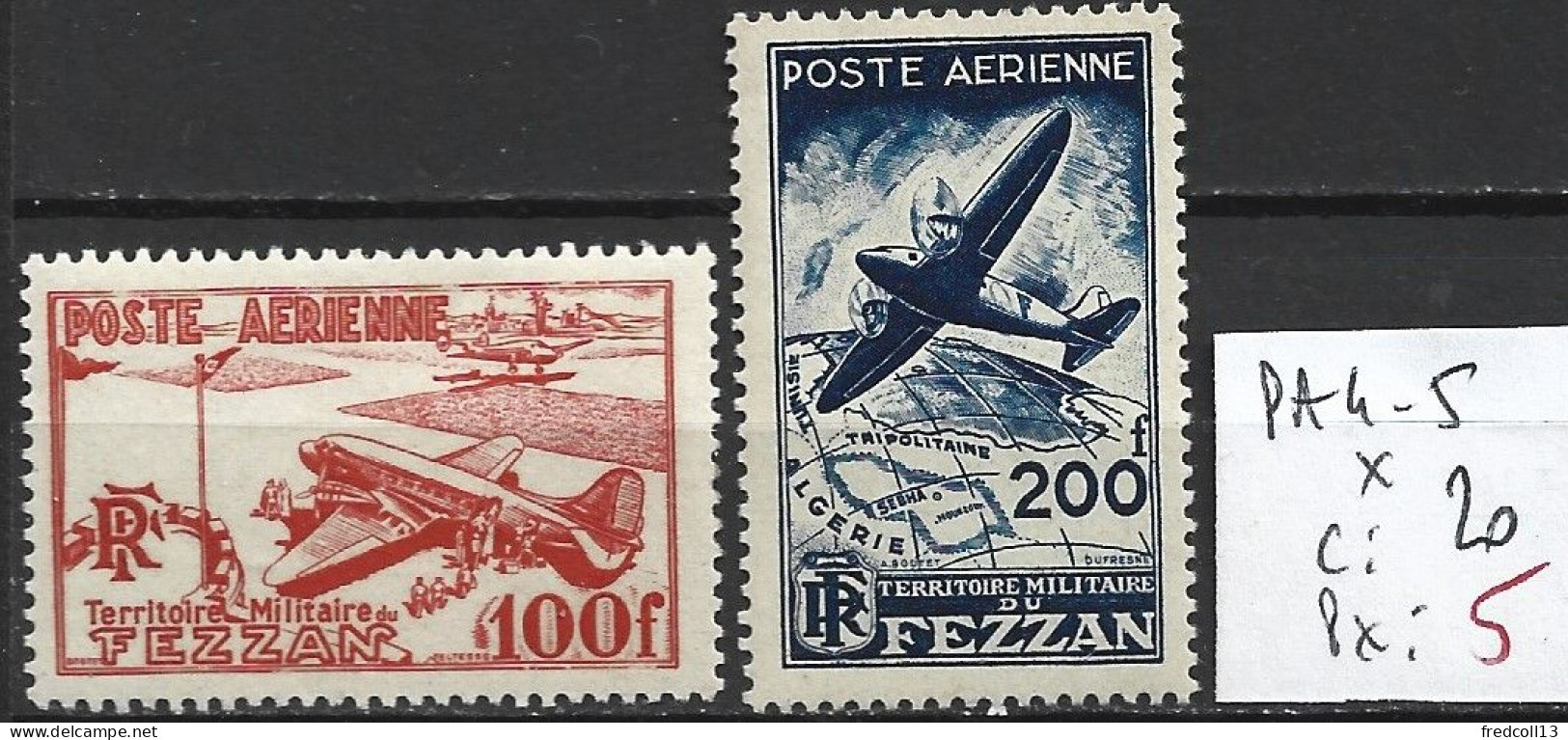 FEZZAN PA 4-5 * Côte 20 € - Unused Stamps