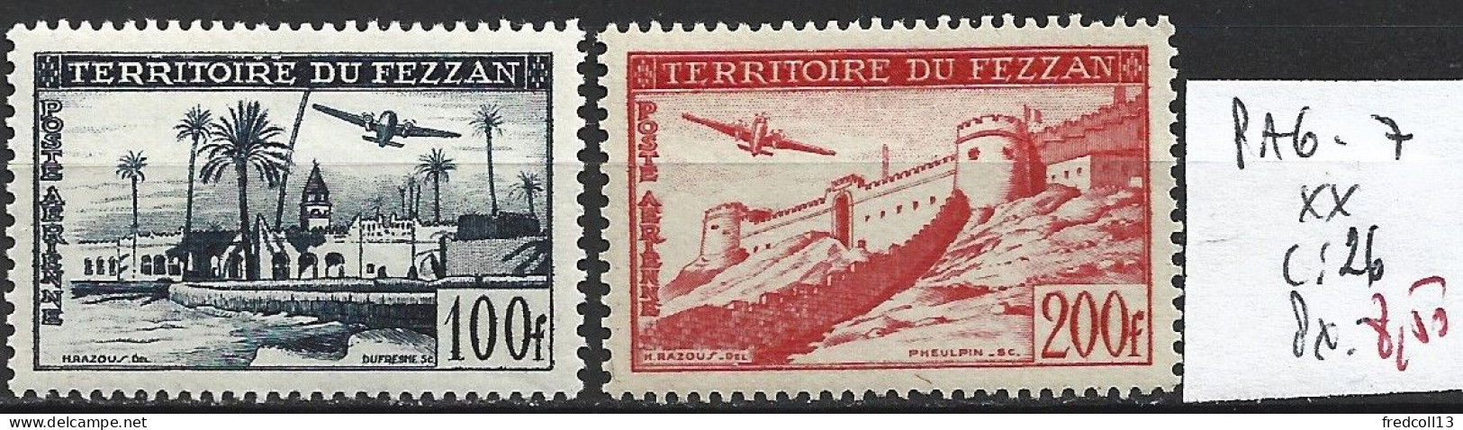 FEZZAN PA 6-7 ** Côte 26 € - Unused Stamps