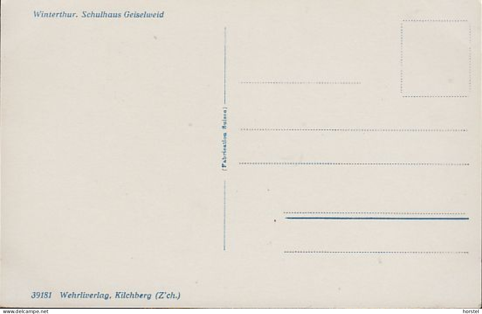 Schweiz - 8400 Winterthur - Schulhaus Geiselweid - Winterthur