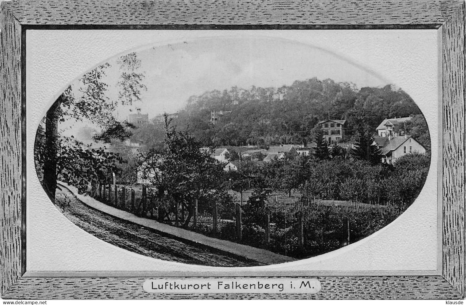 Luftkurort Falkenberg I.M. Passepartoutkarte - Falkenberg (Mark)