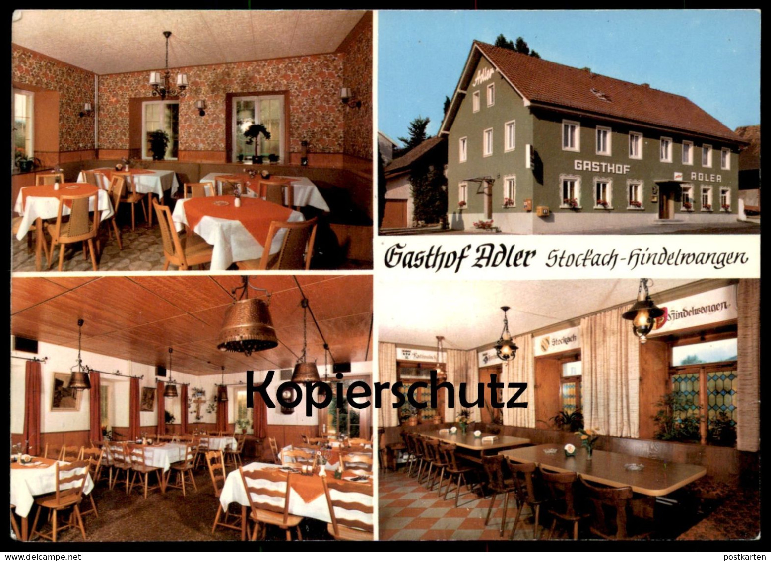 ÄLTERE POSTKARTE GASTHOF ADLER STOCKACH HINDELWANGEN BADEN FAMILIE LINDER Wanduhr Briefkasten Ansichtskarte Cpa Postcard - Stockach