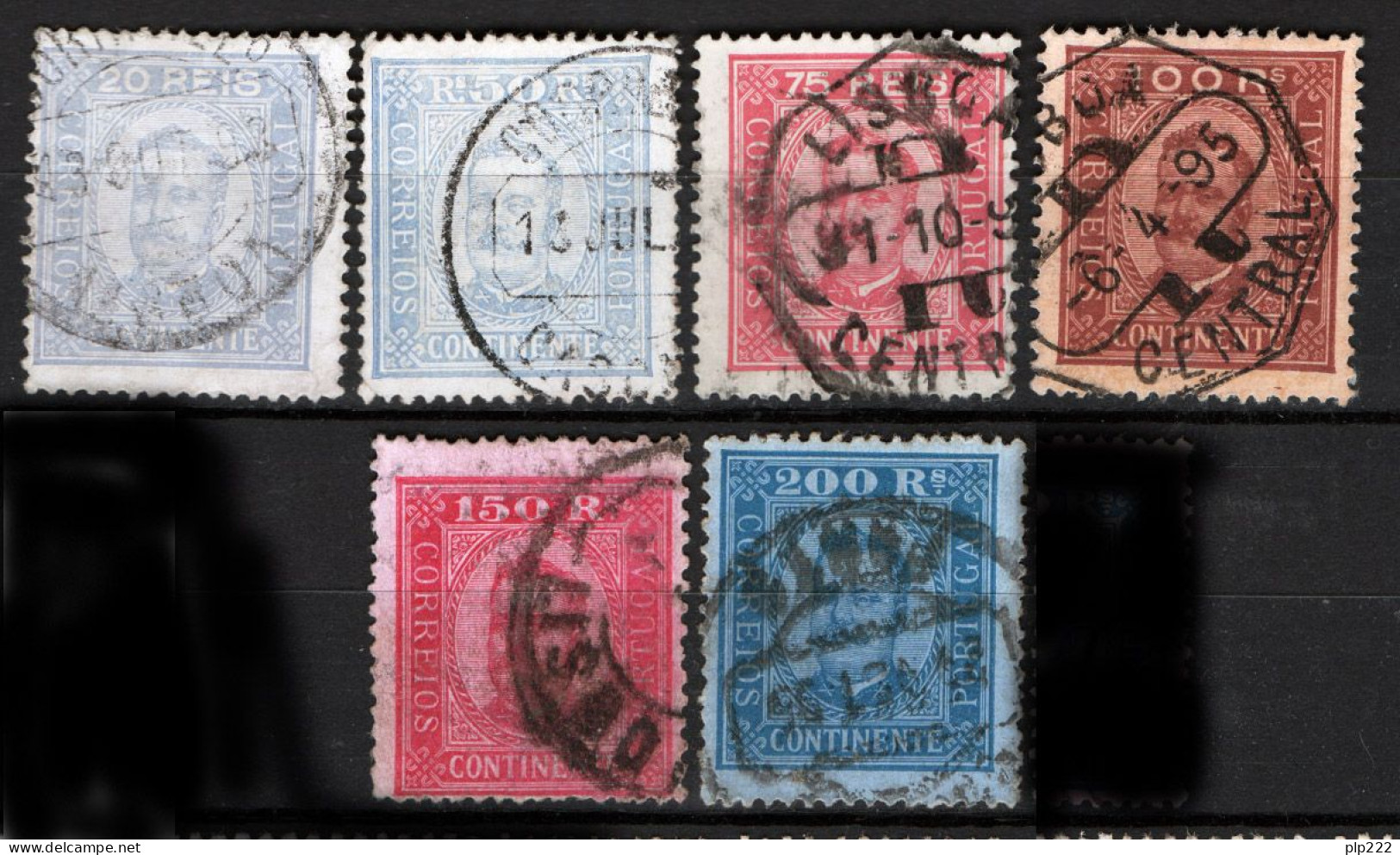 Portogallo 1892 Unif..69A,71A,72A74A/76A O/Used VF/F - Used Stamps