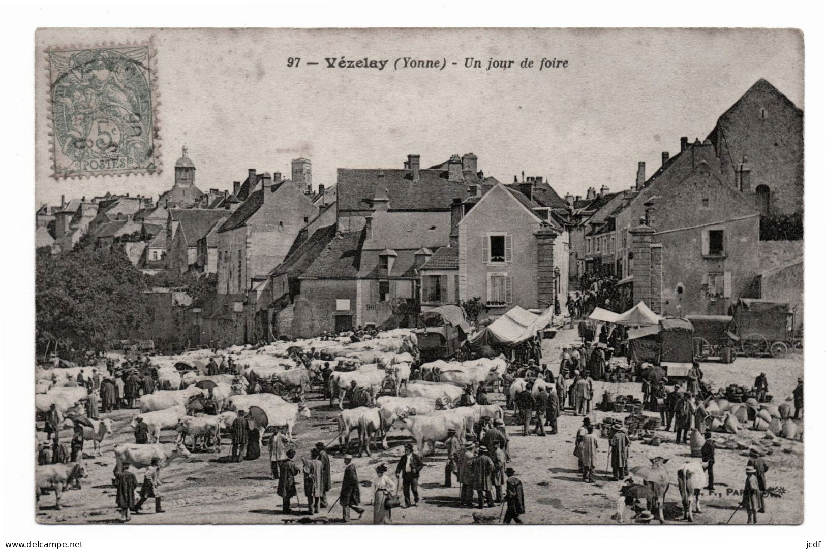 89 VEZELAY - Un Jour De Foire N° 97 - Edition B.F 1906 - Fiere