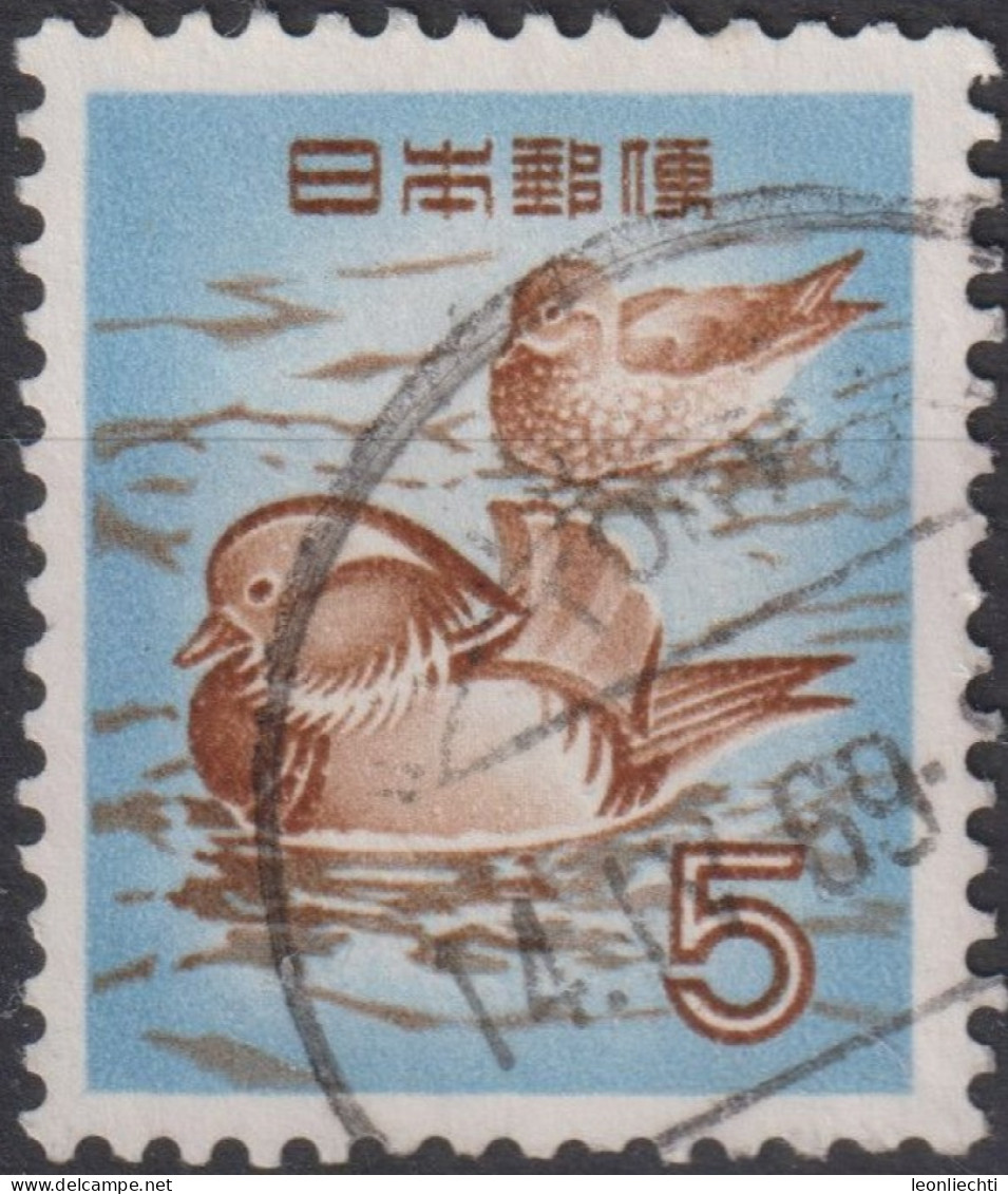 1955 Japan-Nippon ° Mi:JP 643A, Sn:JP 611, Yt:JP 566, Mandarin Ducks (Aix Galericulata) - Gebruikt