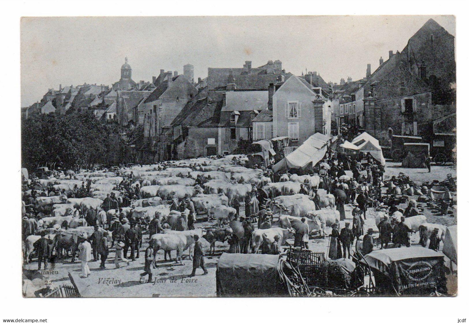 89 VEZELAY - Un Jour De Foire N° 22 - Edit Camaïeu 1905 - Kermissen