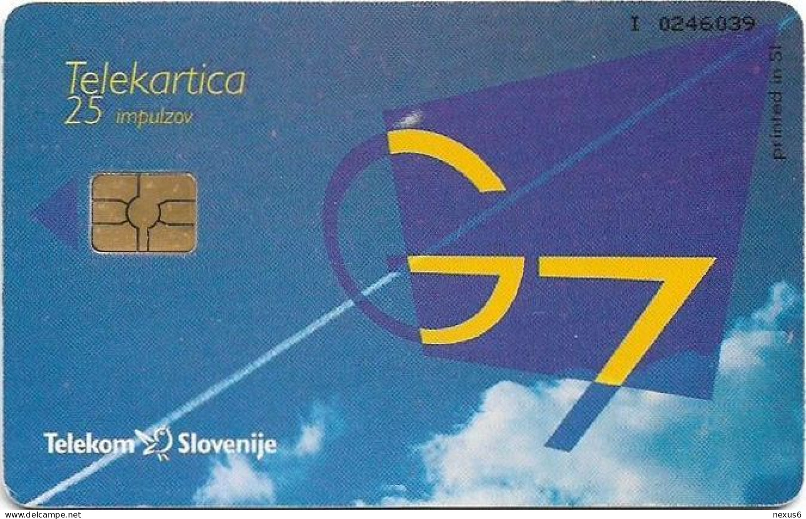 Slovenia - Telekom Slovenije - G7, Ko Uspeh Ni Naključje, Gem5 Black, 11.1998, 25Units, 9.988ex, Used - Slovenia