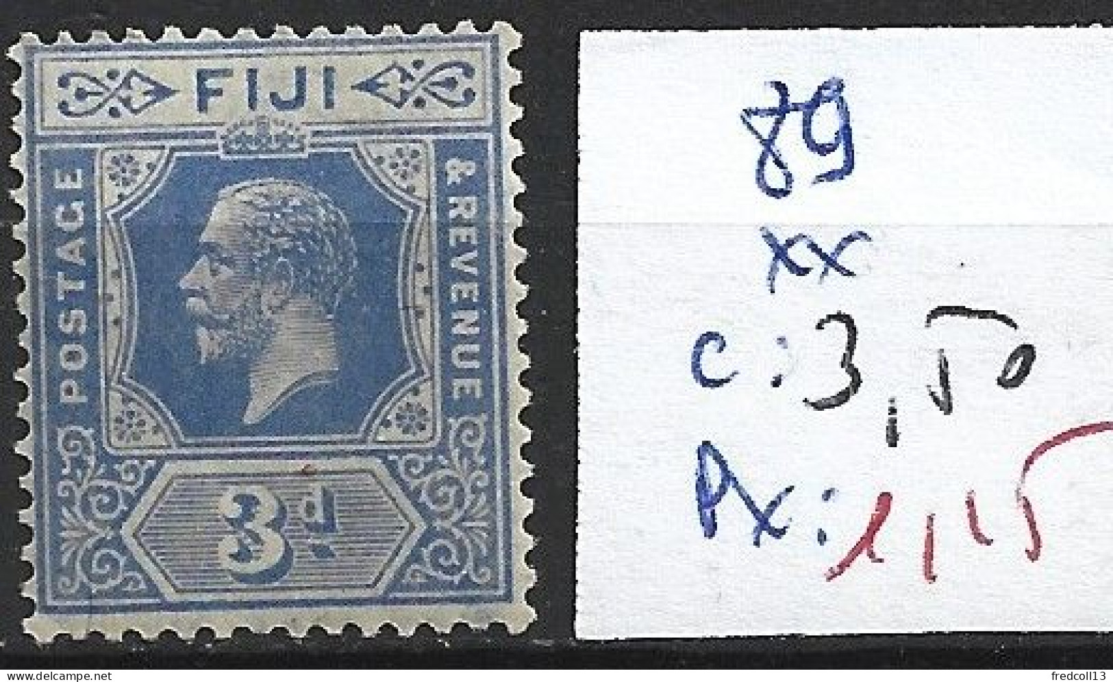 FIDJI 89 ** Côte 3.50 € - Fiji (...-1970)