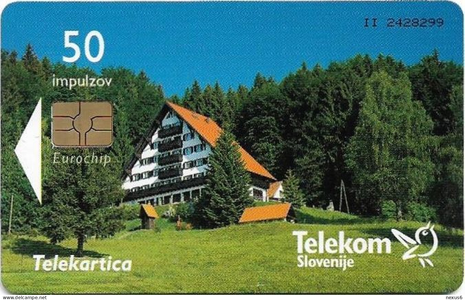 Slovenia - Telekom Slovenije - Hotel Tisa, Gem5 Red, 12.2006, 50Units, 7.000ex, Used - Slovenia