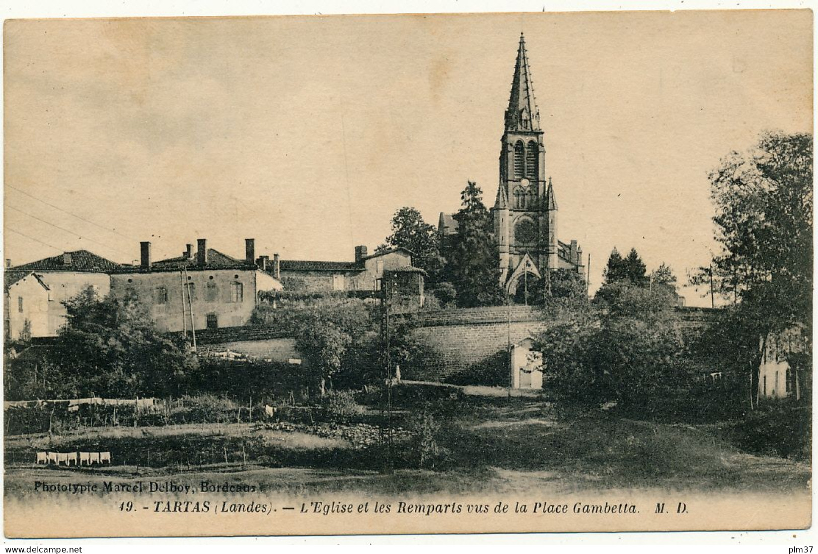 TARTAS - L'Eglise Et Les Remparts - Tartas