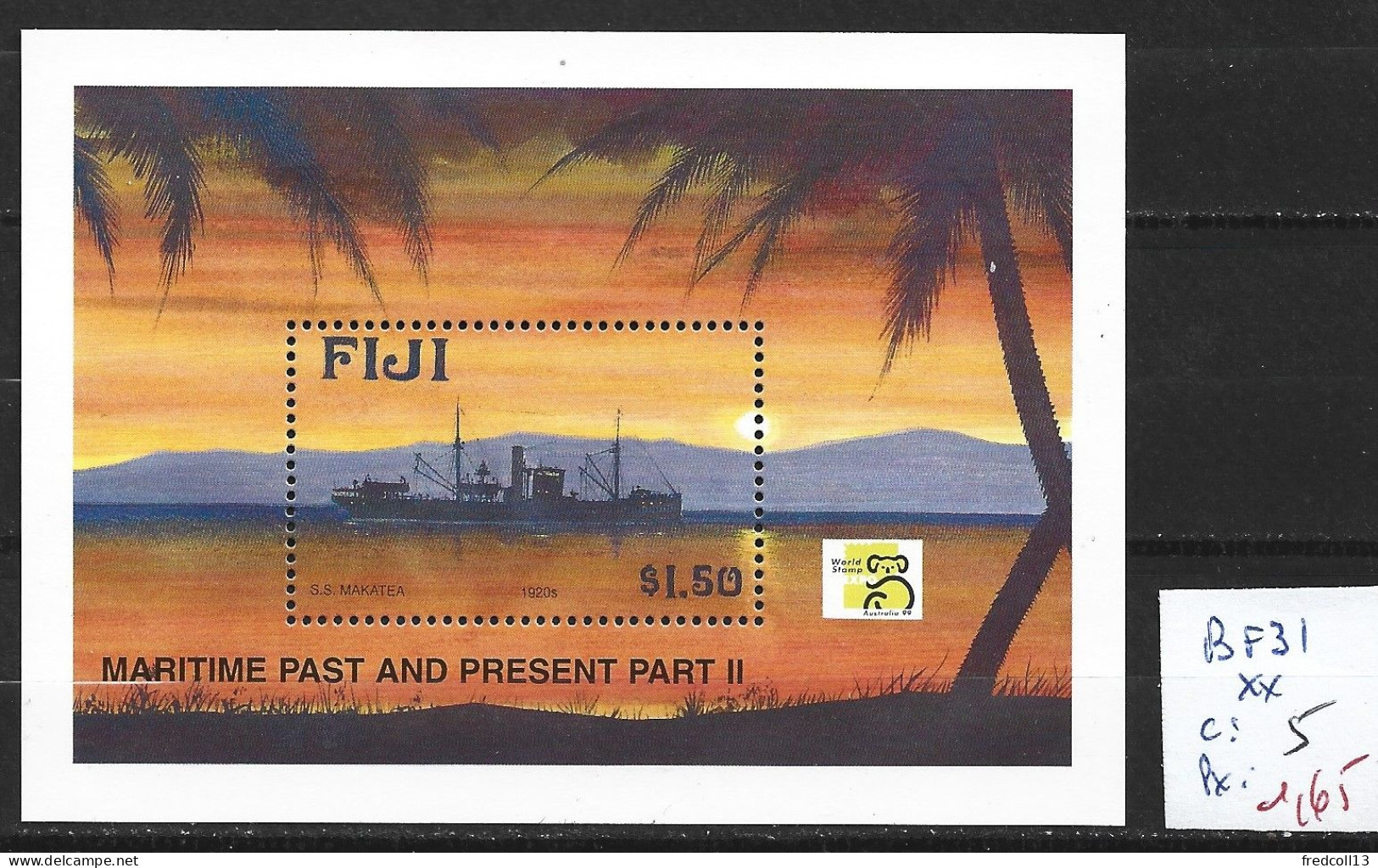 FIDJI BF 31 ** Côte 5 € - Fidji (1970-...)