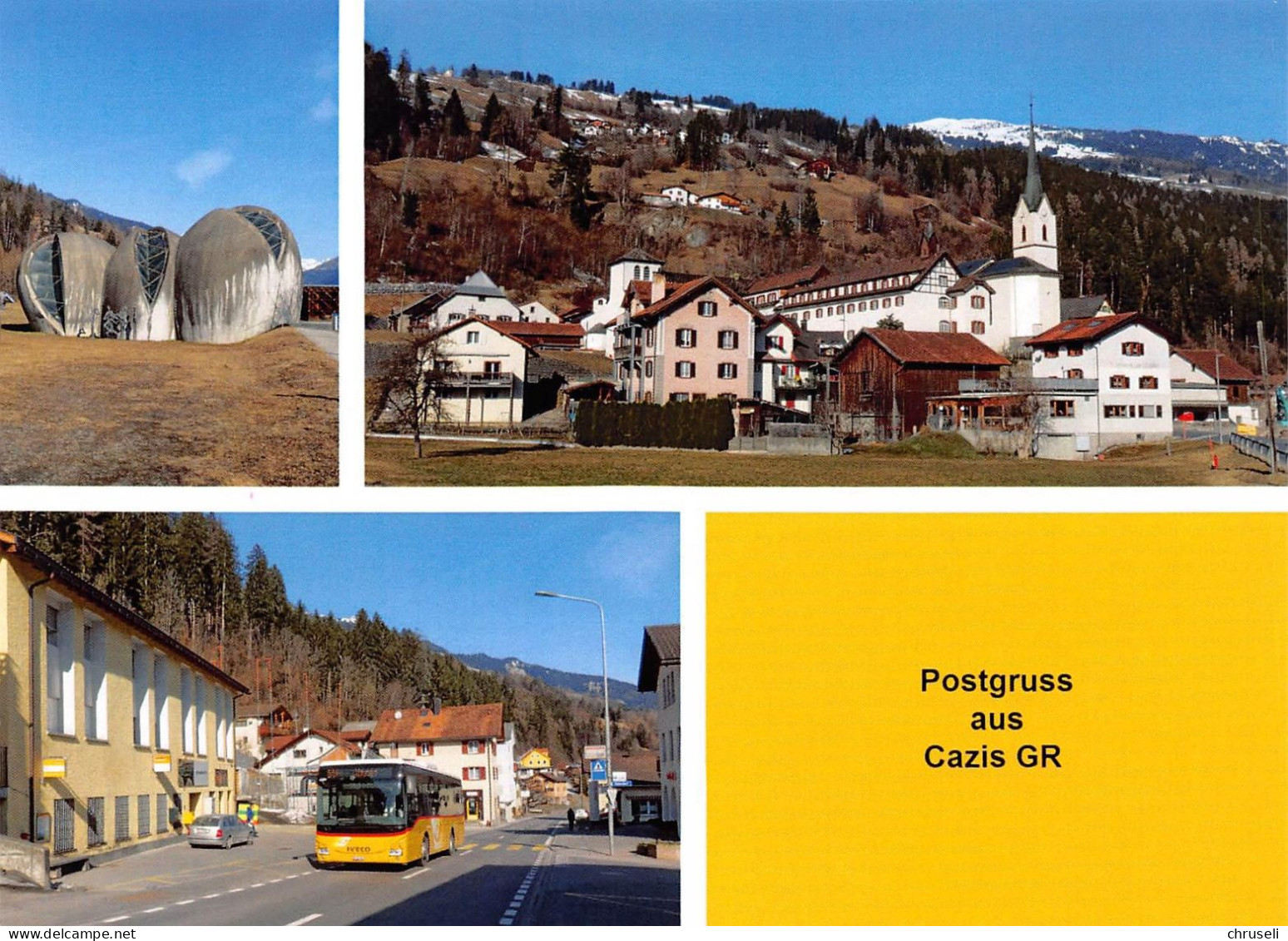 Cazis GR  Postauto 3 Bild Q Limitierte Auflage! - Cazis