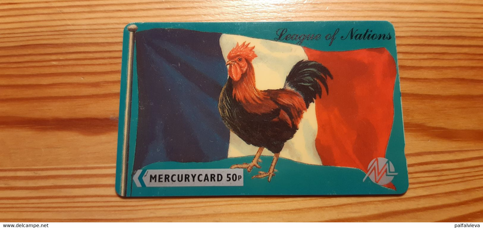 Phonecard United Kingdom Mercury 20MERA - Cock, France - Mercury Communications & Paytelco