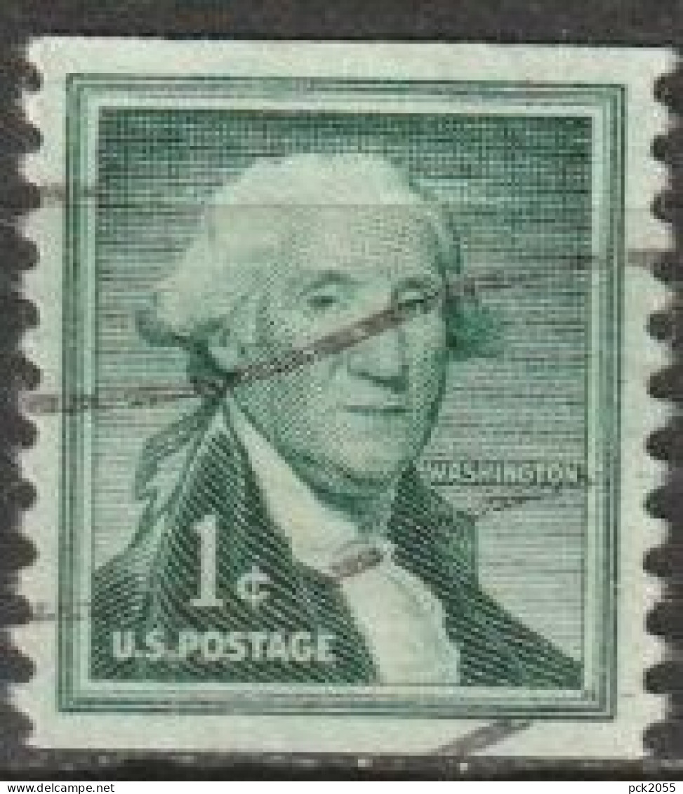 USA 1954  Mi-Nr.651 O Gestempelt Rollenmarke George Washington ( U 39) Günstige Versandkosten - Ruedecillas