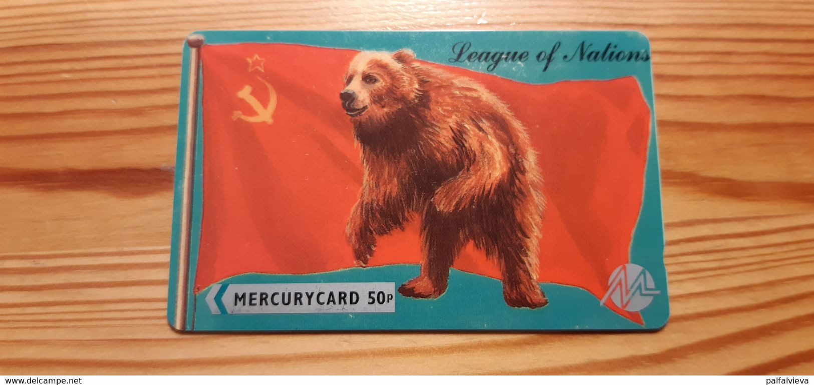 Phonecard United Kingdom Mercury 20MERA - Bear, Soviet Union, Russia - Mercury Communications & Paytelco