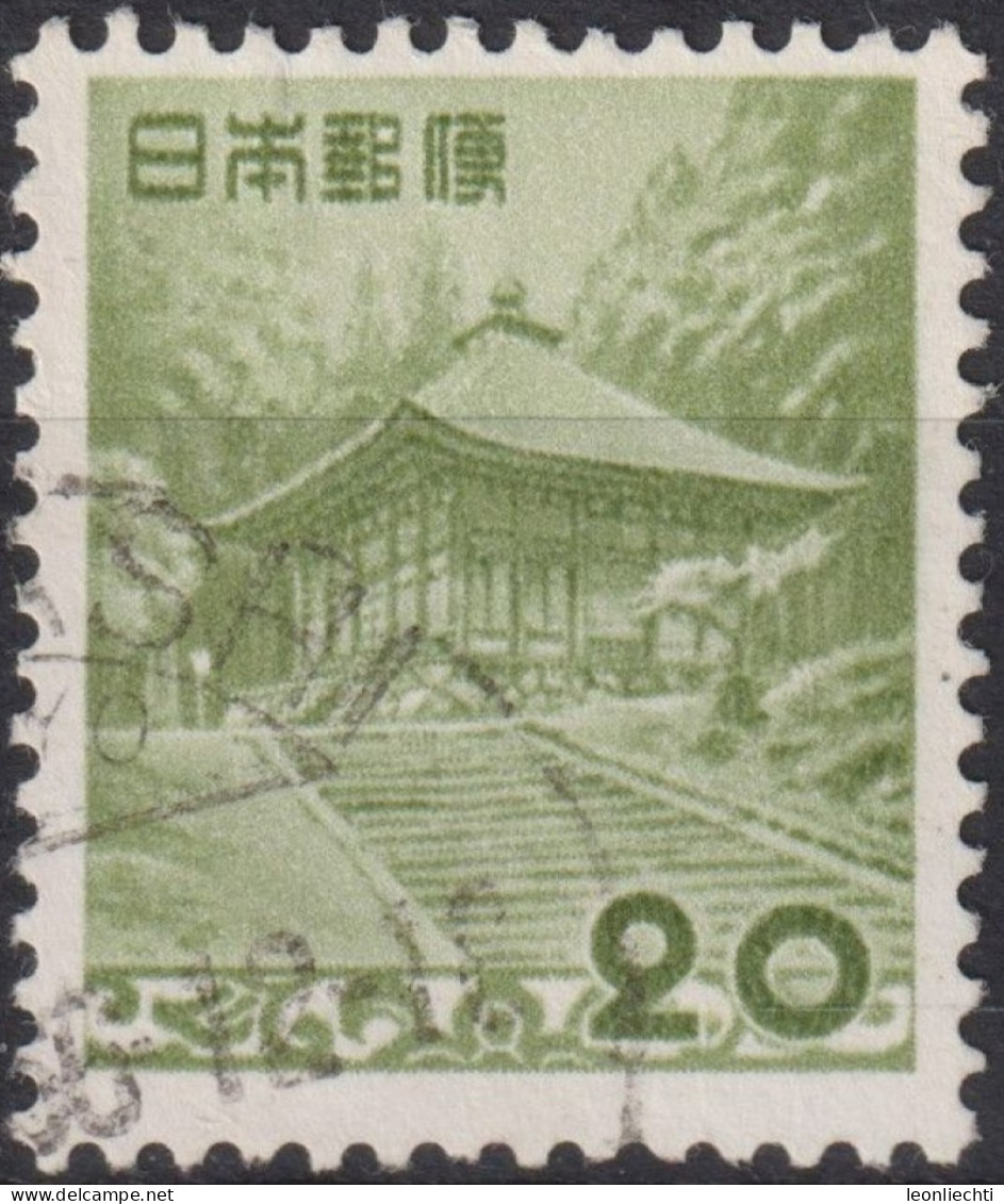 1954 Japan-Nippon ° Mi:JP 589, Sn:JP 596, Yt:JP 550, Konjiki-dō Of The Chūson-ji Temple - Iwate Pref. - Gebruikt