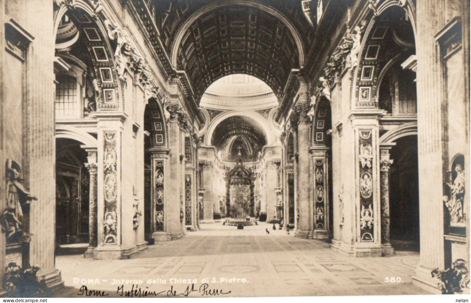 ROMA - INTERNO DELLA CHIESA DI S. PIETRO - F.P. - San Pietro