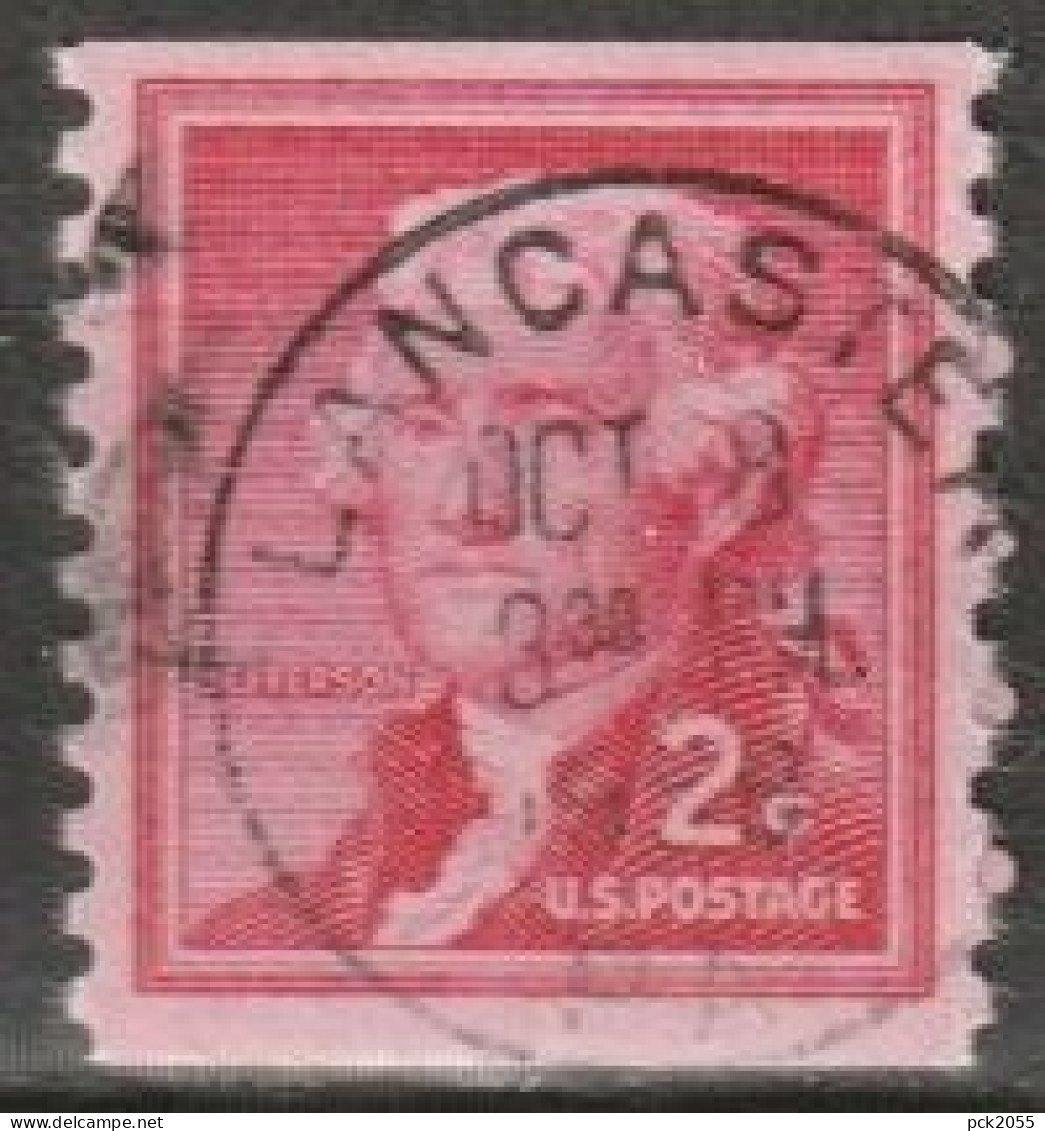 USA 1954  Mi-Nr.654 O Gestempelt Rollenmarke Thomas Jefferson ( U 41) Günstige Versandkosten - Francobolli In Bobina
