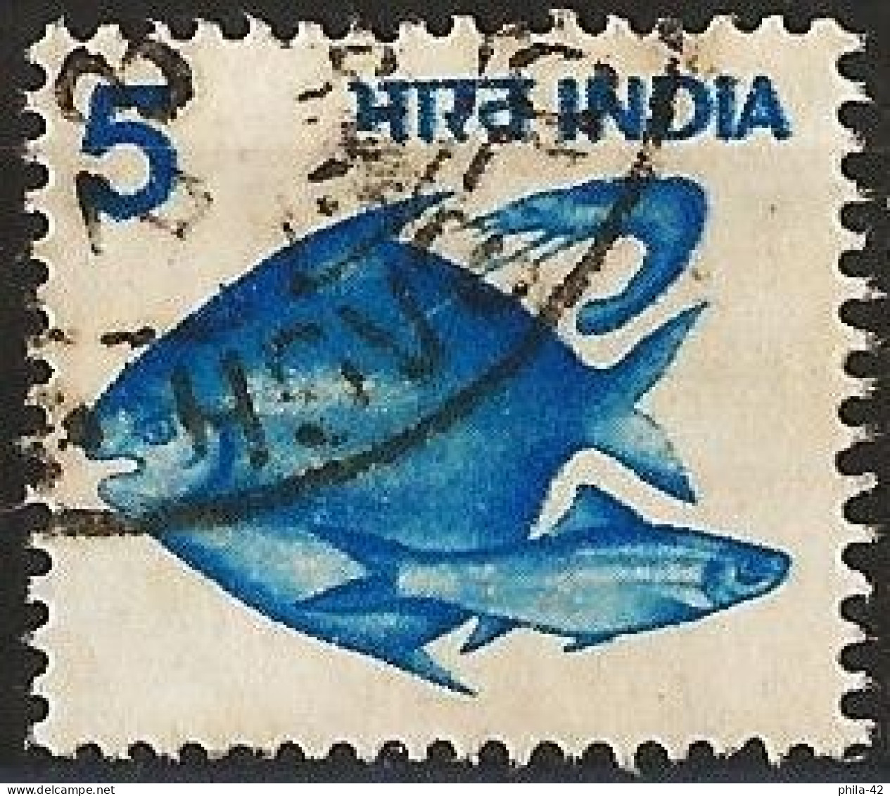 India 1981 - Mi 792 AY - YT 660 ( Hilsa, Pomfret And Prawn ) Perf. 14 X 14½ - Gebraucht