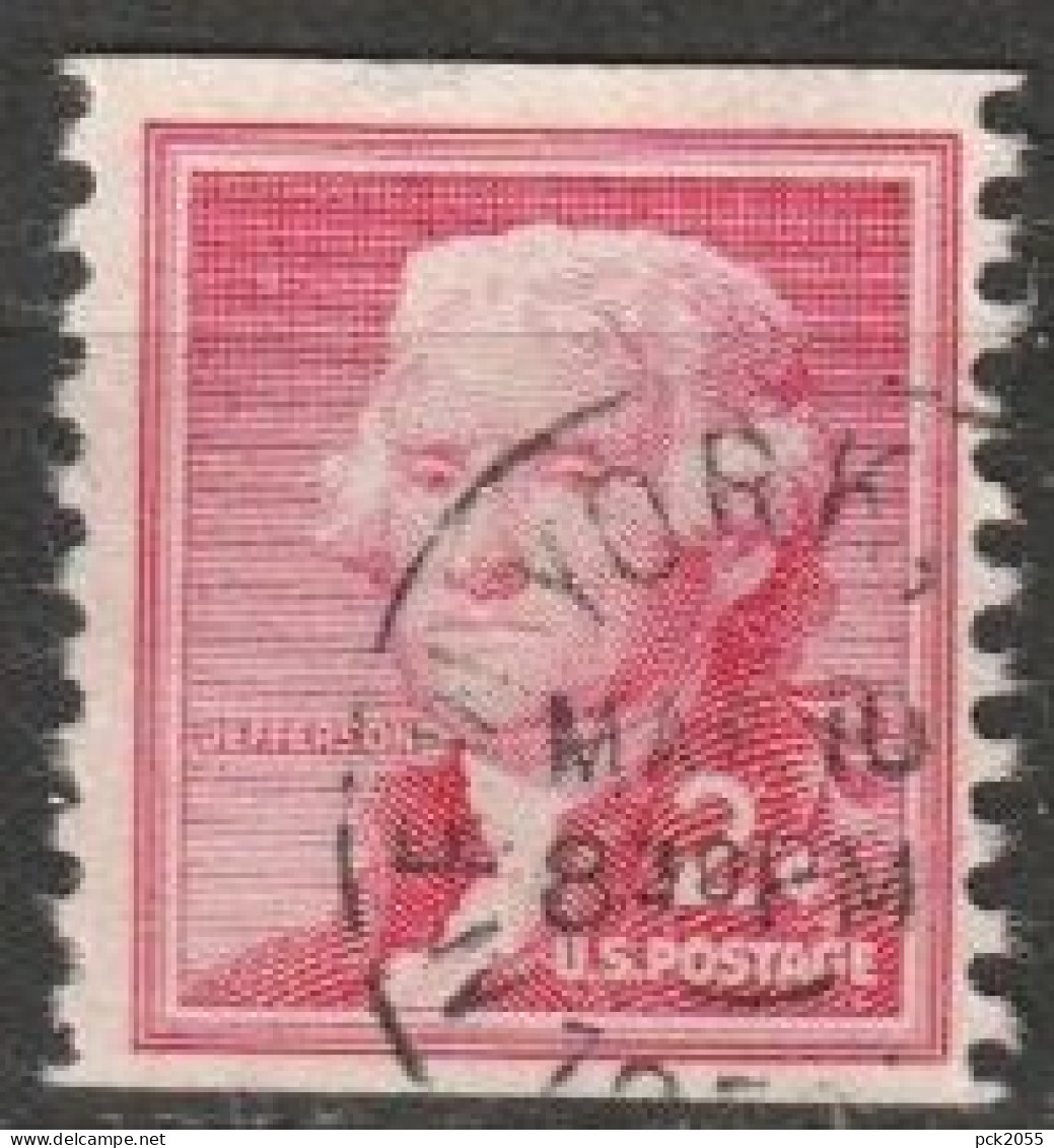 USA 1954  Mi-Nr.654 O Gestempelt Rollenmarke Thomas Jefferson ( U 43) Günstige Versandkosten - Francobolli In Bobina