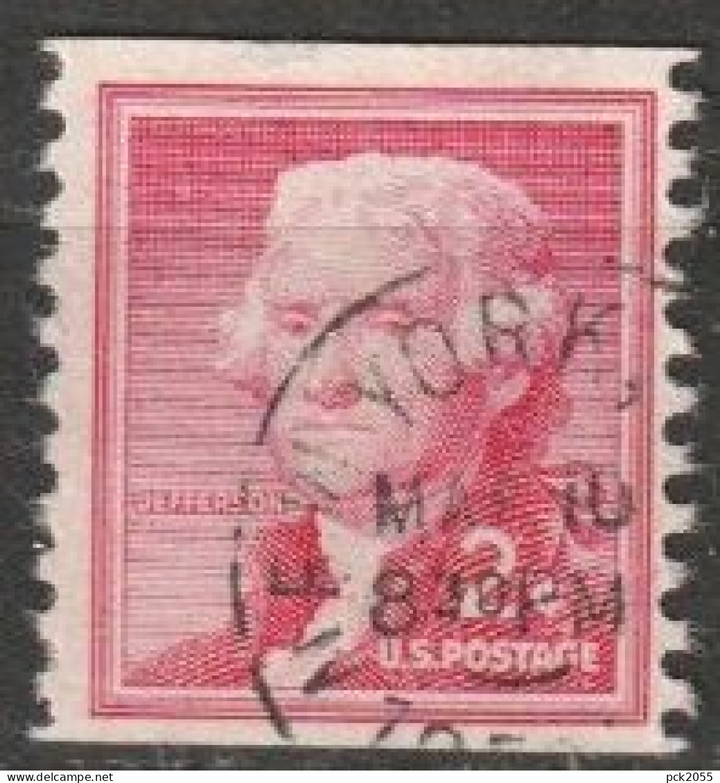 USA 1954  Mi-Nr.654 O Gestempelt Rollenmarke Thomas Jefferson ( U 43) Günstige Versandkosten - Roulettes