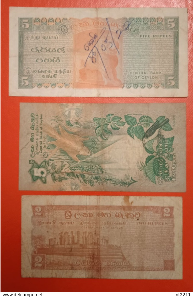 Banknotes Set Ceylon - Sri Lanka