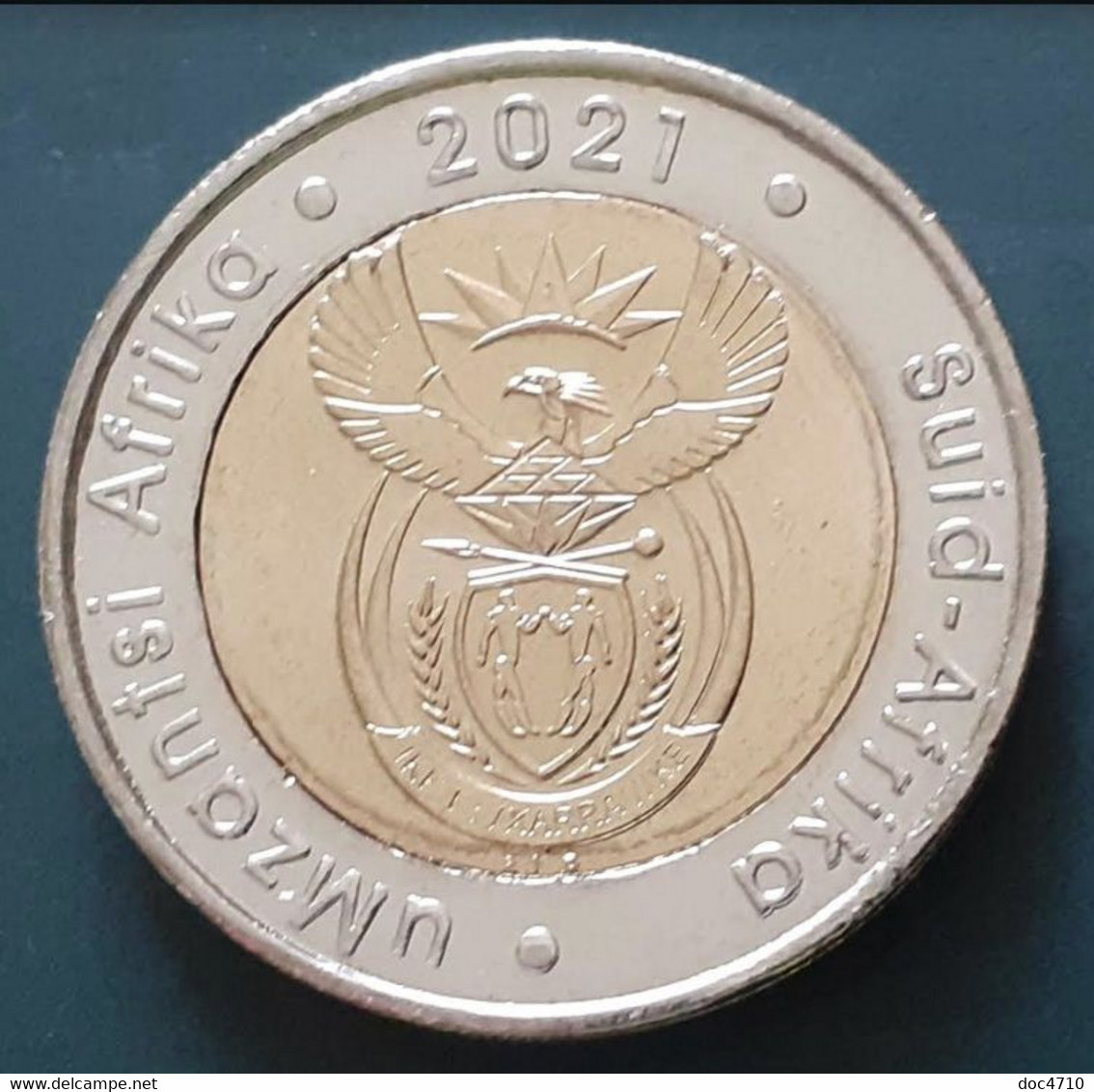 South Africa 5 Rand 2018, Nelson Mandela Centenary, KM#680, XF Bi-metallic - South Africa