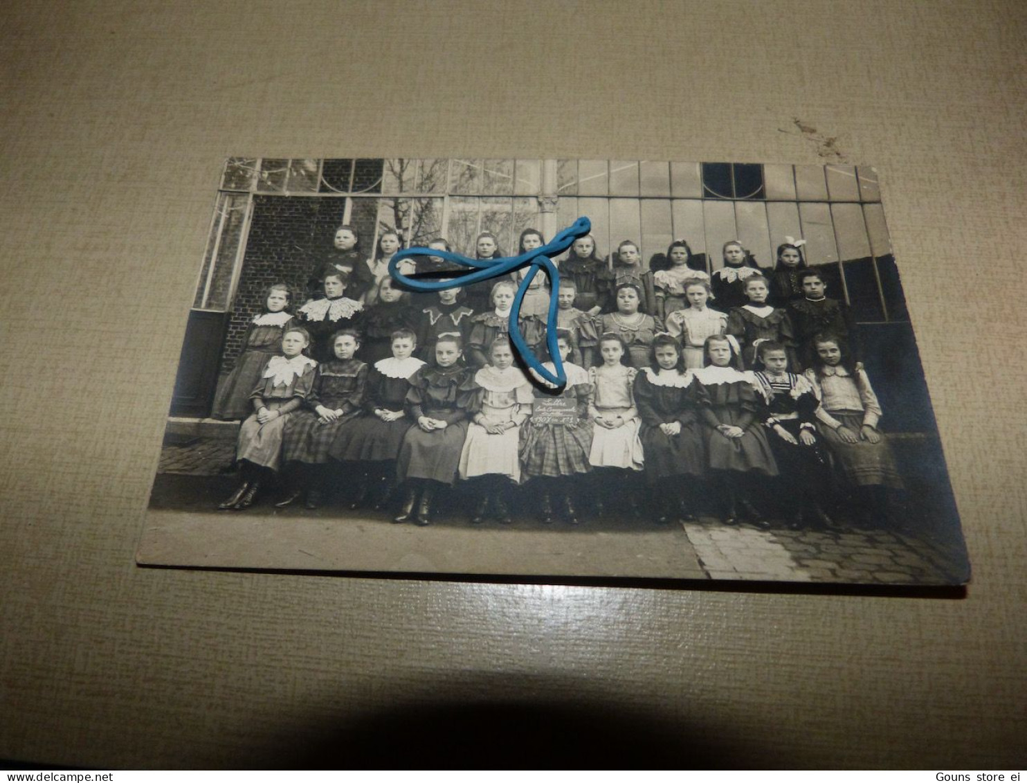 BC13-16 Carte Photo Pont à Celles Luttre Ecole Communale 1907 - Pont-à-Celles