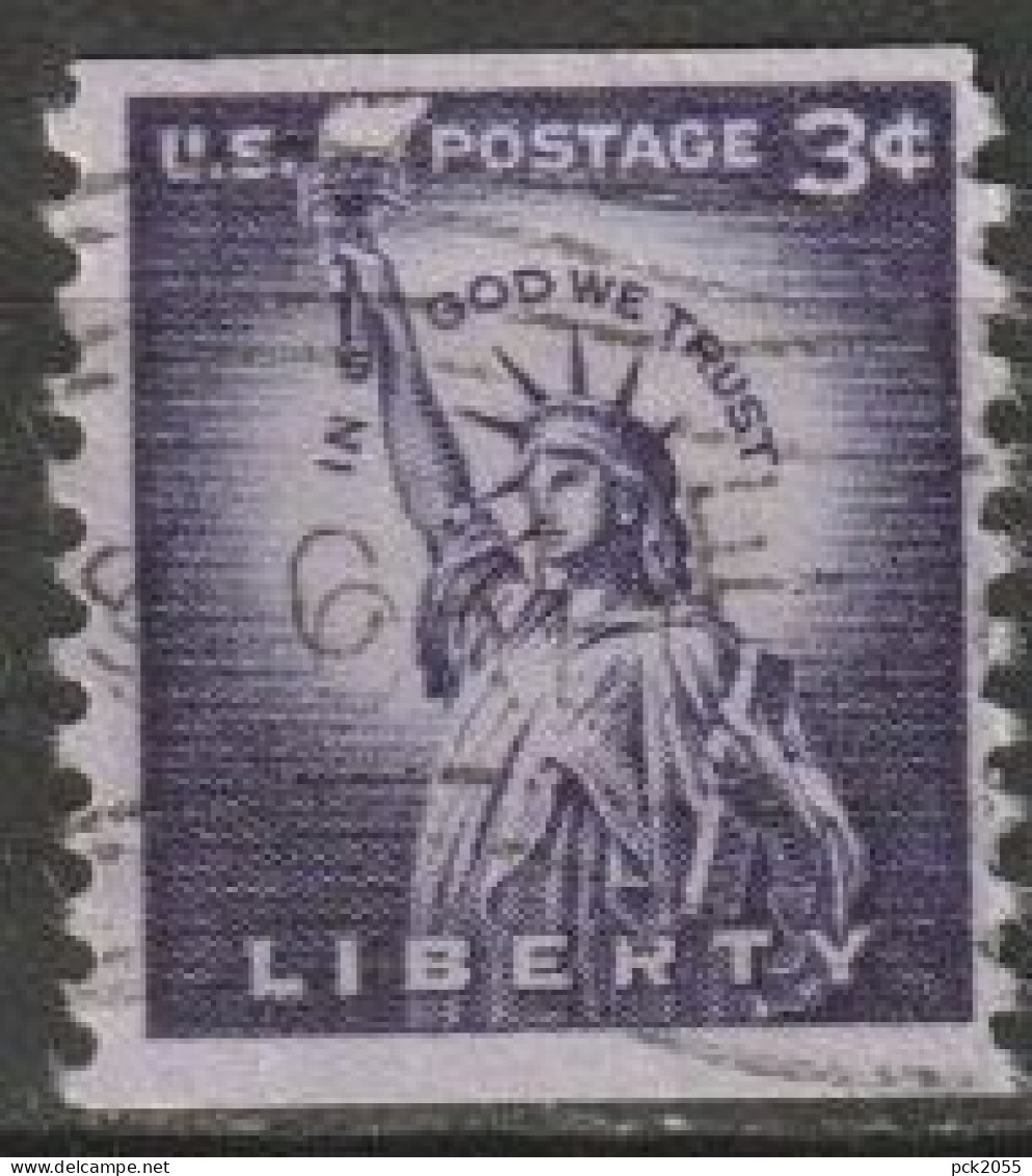 USA 1954  Mi-Nr.656 O Gestempelt Rollenmarke Freiheitsstatue ( U 49) Günstige Versandkosten - Roulettes