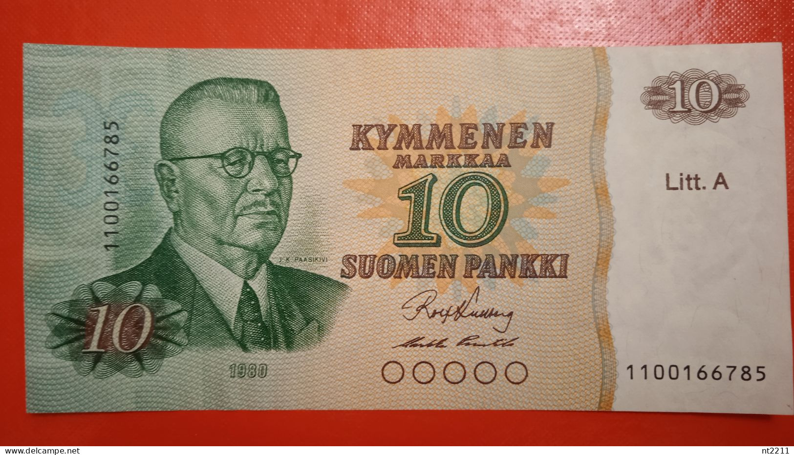 Banknote 10 Marka Finland 1980 AUNC - Finland