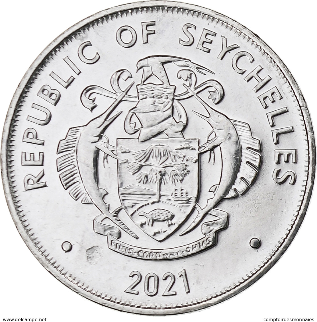 Seychelles, 25 Cents, 2021, Acier Inoxydable, SPL - Seychellen