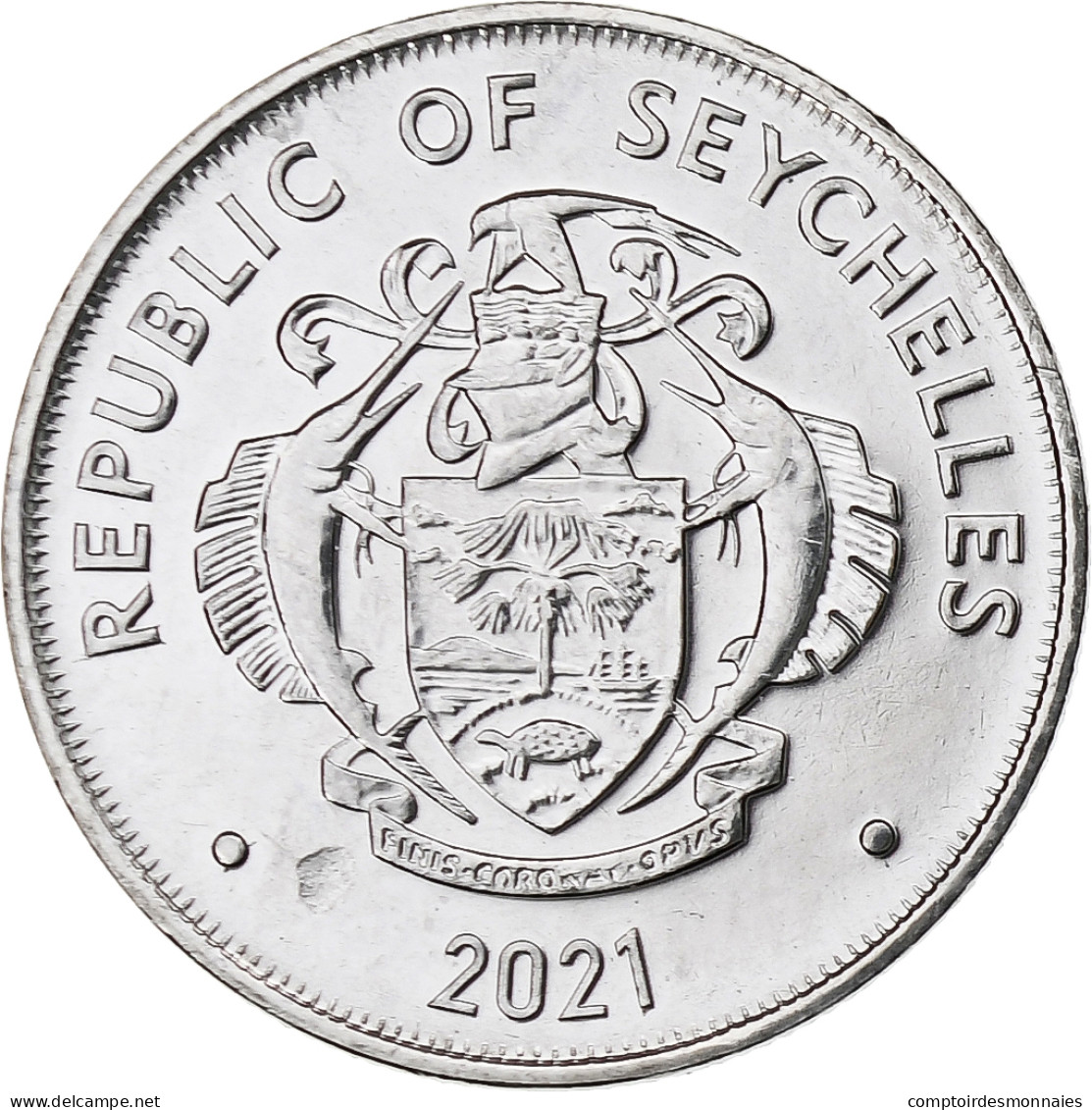 Seychelles, 25 Cents, 2021, Acier Inoxydable, SPL - Seychelles