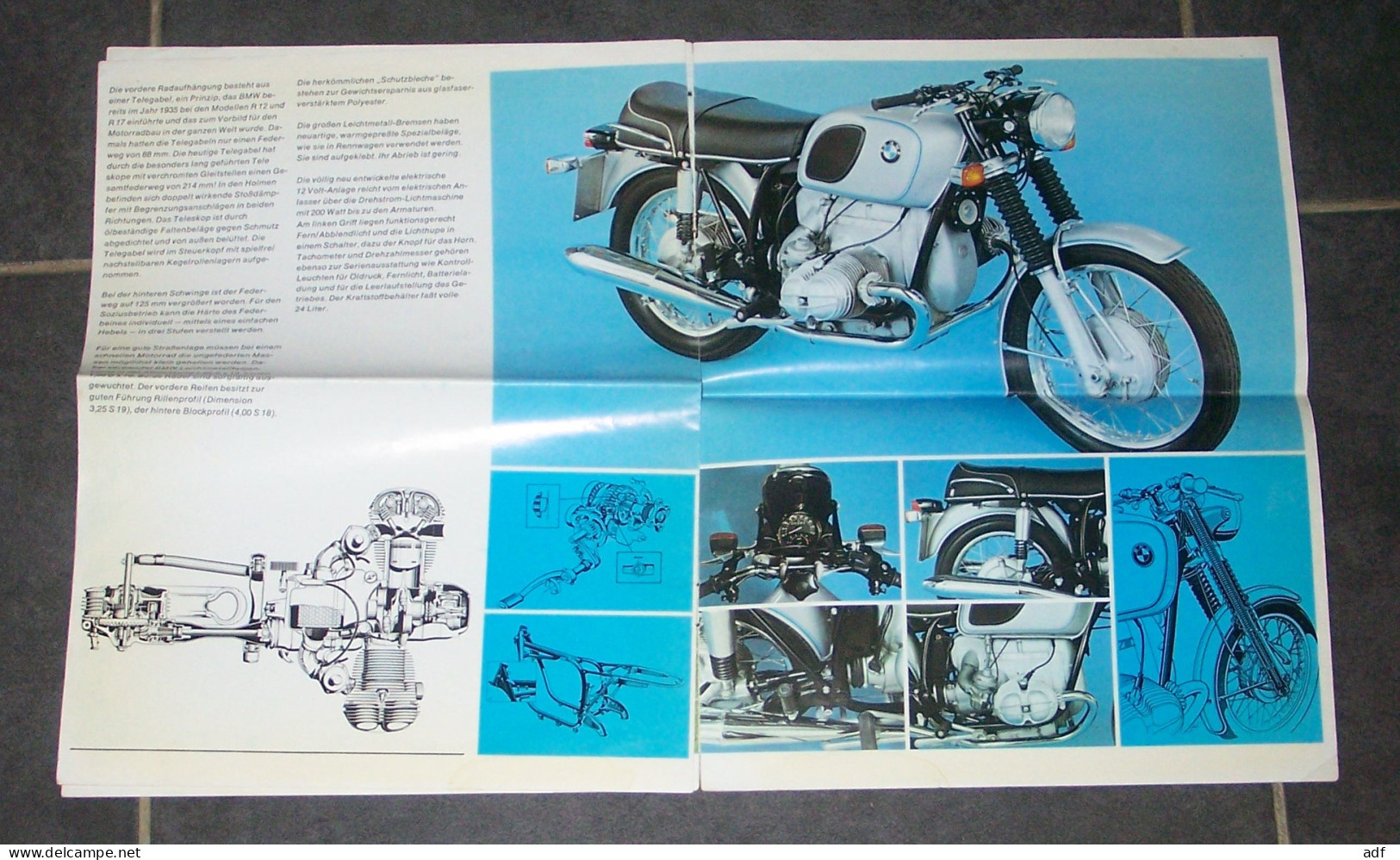 PUB PUBLICITE MOTO MOTOS MOTOCYCLETTES BMW R 50/5, R60/5, R75/5 - Motorräder