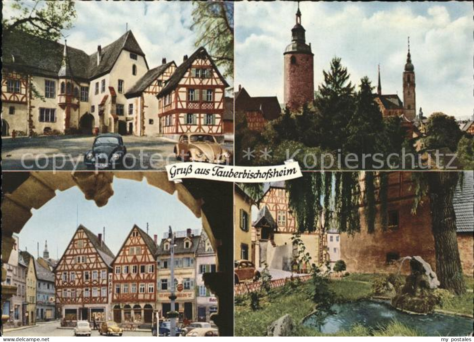 41579695 Tauberbischofsheim Altes Schloss Marktplatz Tuermers Turm Stadtkirche K - Tauberbischofsheim