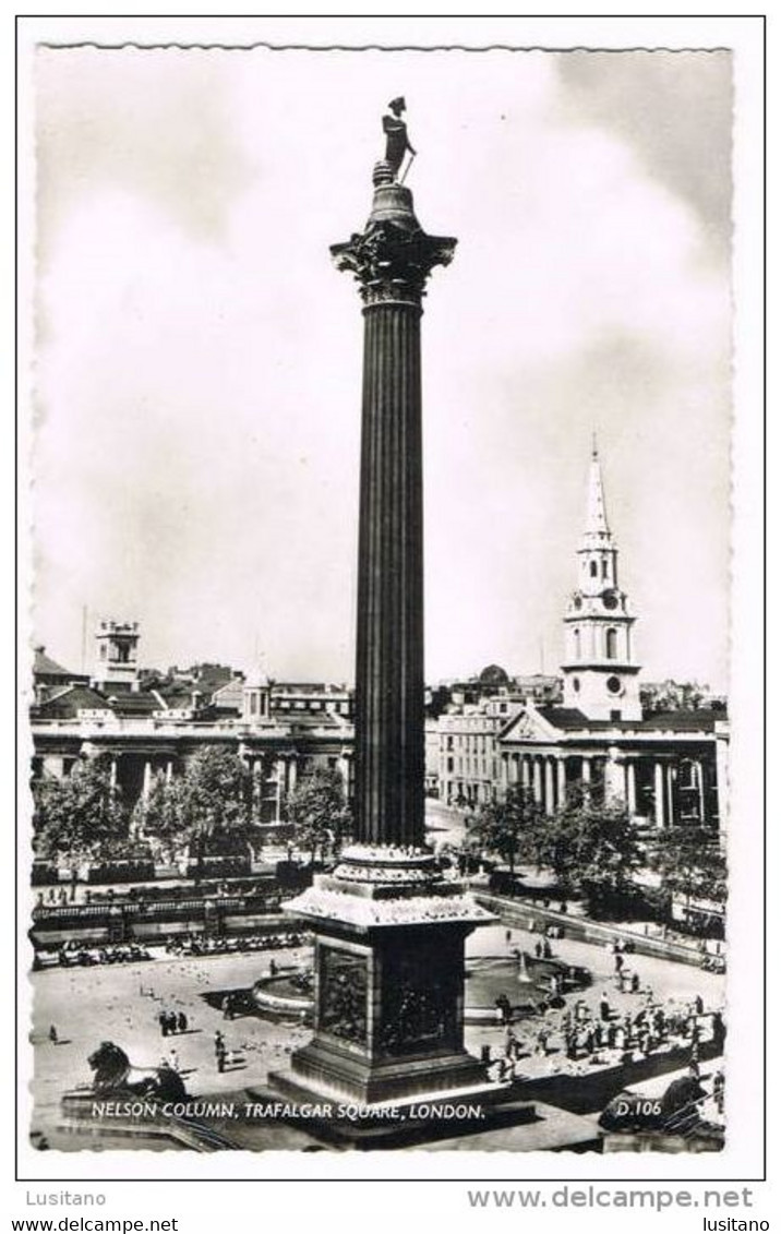 Nelson Column, Trafalgar Square - London ( 2 Scans ) - Trafalgar Square