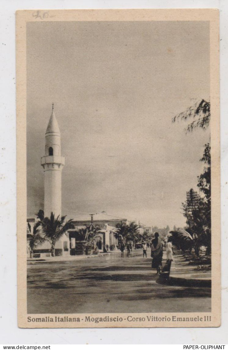 SOMALIA - MOGADISCHU / MOGADISCIO, Mosque, Corso Vittorio Emanuelle III - Somalië